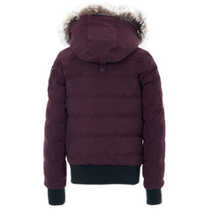 سترة قطنية أرجوانية