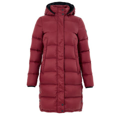 Bordeaux Cotton Full-Length Jacket