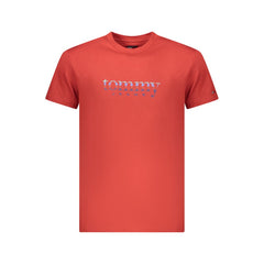 Red Cotton Mens T-Shirt