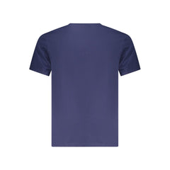 تي شيرت رجالي قطن أزرق