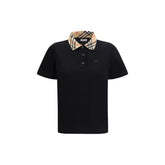 Black Cotton Polo Shirt