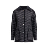 Black Polyamide Full-Length Jacket