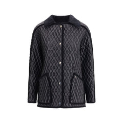 Black Polyamide Full-Length Jacket