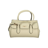 Beige Polyurethane Women Tote