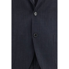 Blue Cotton Two-Piece Suit