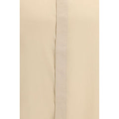 Beige Tencel Dress Shirt