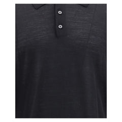 Black Fleece Wool Dress Shirt