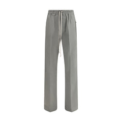 Gray Viscose Casual Pants