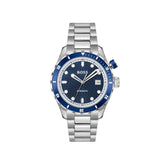 ساعة فاخرة من الفولاذ المقاوم للصدأ باللون الرمادي