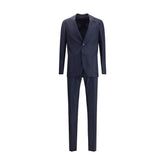Blue Wool Two-Piece Suit
