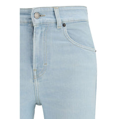 جينز قطن أزرق واسع