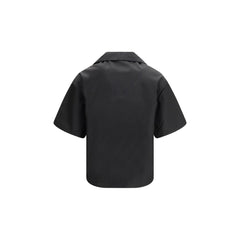 Black Recycled Polyamide Shortsleeve Shirt