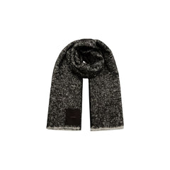Black And White Polyester Scarf