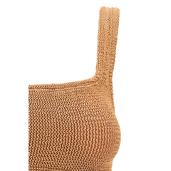 ملابس سباحة من قطعة واحدة من البولي أميد البني