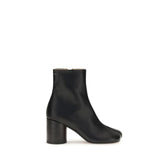 Black Calf Leather Bos Taurus Ankle Boots