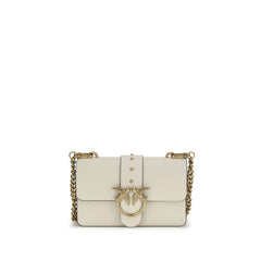 Beige Calf Leather Bos Taurus Shoulder Bag