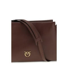 حقيبة كتف من جلد العجل البني Bos Taurus