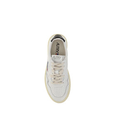 White Calf Leather Bos Taurus Low Top Sneakers