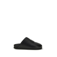 Black Calf Leather Bos Taurus Mules