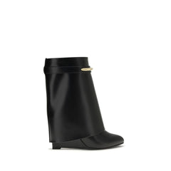 Black Calf Leather Bos Taurus Ankle Boots