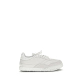 White Calf Leather Bos Taurus Low Top Sneakers