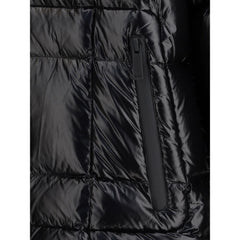 Black Polyamide Full-Length Jacket