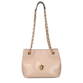Pink Leather Shoulder Bag
