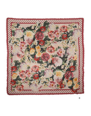Multicolor Floral Print Square Stole 136cm x 130cm Scarf