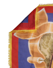 Multicolor Italy China Shawl Wrap 140cm x 130cm Scarf