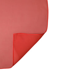 Red Silk Neck Wrap Shawl Foulard 133cm x 129cm Scarf