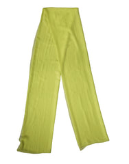 Yellow Green Silk Sash Foulard Stole 270cm x 120cm Scarf