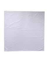 White Cotton Wrap Square Shawl Stole 91cm x 90cm Scarf