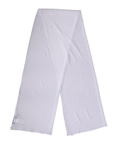 White Silk Neck Wrap Shawl Stole 200cm x 64cm Scarf