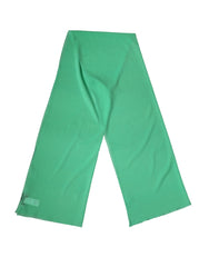Green Silk Neck Wrap Shawl Stole 200cm x 64cm Scarf