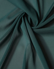 Dark Green Silk Neck Wrap Shawl Stole 200cm x 64c Scarf