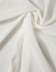 Off White Silk Neck Wrap Shawl Stole 200cm x 64cm Scarf