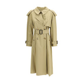 Beige Cotton Trench Coat