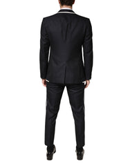 Black White Single Breasted SICILIA Men 3 Piece Suit