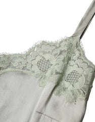 Light Green Floral Lace Lingerie Top Underwear