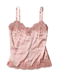 Light Pink Floral Lace Lingerie Top Underwear
