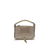 Beige Calf Leather Bos Taurus Shoulder Bag