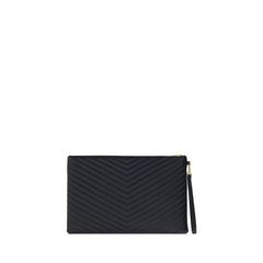 Black Calf Leather Bos Taurus Clutch Bag