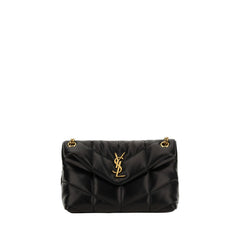 Black Lamb Leather Shoulder Bag