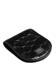 Black Exotic Skin Condom Case Holder Pocket Wallet