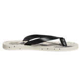 White Pineapple Print Slides Flip Flops Shoes