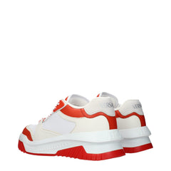 White Leather Athletic Sneakers