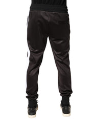 Brown Polyester Skinny Jogger Trouser Pants