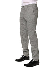Gray Cotton Skinny Dress Formal Trouser Pants