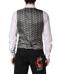 Black Wool Dress Men Formal Waistcoat Vest