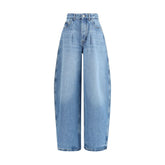 Blue Cotton Relaxed Fit Jeans